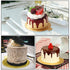 HANSGO Mini Round Golden Cardboard Cake Base, 100PCS Mousse Cake Boards Paper Plates Circle Dessert Board