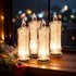 4PCS White LED Flameless Pillar Candles, Battery Operated Fake Candles, 2.5" x 7" for Valentine's Day Wedding Decor