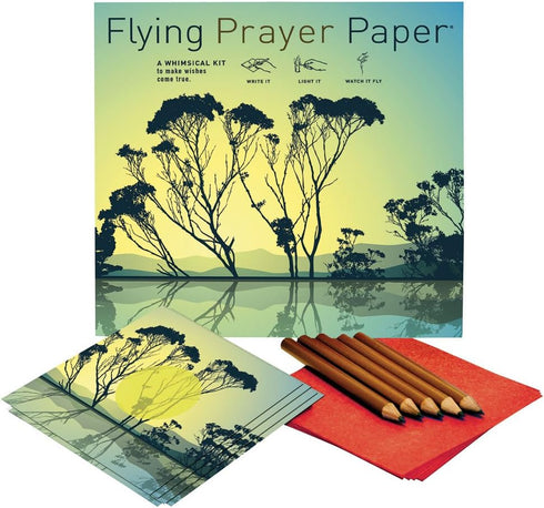 Flying Wish Paper - GIVE THANKS for Your Blessings - REFLECTIONS PRAYER - 7" x