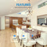 6" Dimmable 16.5W 4000K 1100Lm, ECOELER LED Disk Light, Flush Mount Ceiling Lights, Daylight, Cool White Surface Mount