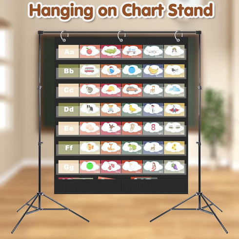 Black Standard Pocket Charts for Classroom, Sentence Strip and Word Pocket Chart, Must Have School Supplies