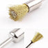 10 Pieces Extended Stainless Copper Wire Cleaning End Brushes for Rust Paint Removal, Polishing Rotary Tools (3 MM
