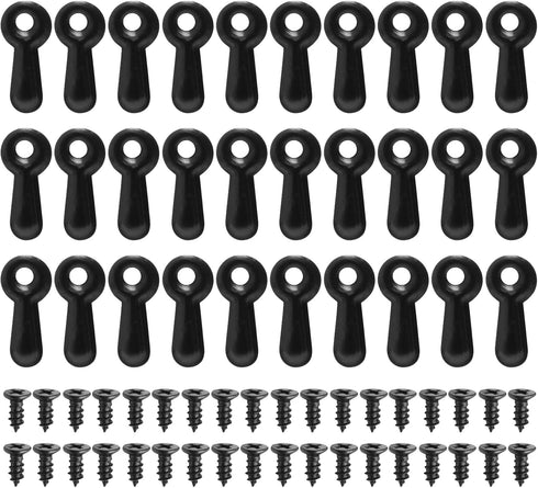 100 Pieces Picture Frame Turn Button Fasteners Set with Screws for Hanging Pictures