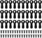 100 Pieces Picture Frame Turn Button Fasteners Set with Screws for Hanging Pictures