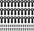100 Pieces Picture Frame Turn Button Fasteners Set with Screws for Hanging Pictures