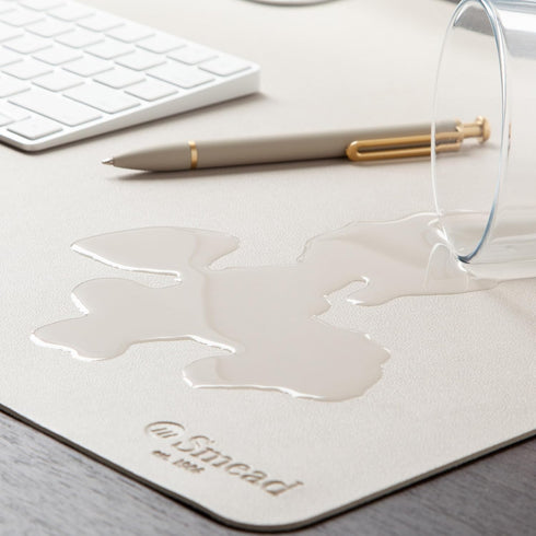 Smead Desk Pad, Vegan Leather Desk Mat with Non-Slip Faux Suede Backing, Perfect Organizer for Office Decor, 23.6” x