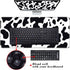 Keyboard Wrist Rest and Mouse Pad Set, Ergonomic Coaster with Memory Foam, Large XL Desk Mat (Cute Cow Print)