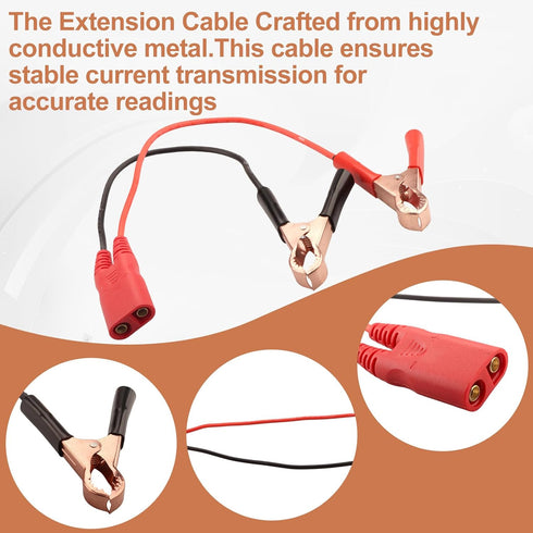 Zivceng PPTK0025 Set 3/3S/3Ez Set PPTK0025 Battery Clamps Cable Clip for Power Probe Models,Alligator Clip Lead Power