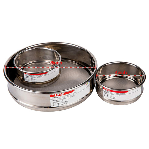 f10×4.5cm 400 Mesh 304 Stainless Lab Sieves, Economy Test Sieve with 304 Stainless Steel Wire Cloth
