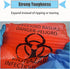 Daarcin 100pcs 24.4in Red Biohazard Waste Bags Medical Grade, Safe Infectious Waste Disposal No Leak Bags Trash Liners