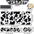 Keyboard Wrist Rest and Mouse Pad Set, Ergonomic Coaster with Memory Foam, Large XL Desk Mat (Cute Cow Print)