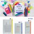 KKUADCEHI 2 7.48 5.51 PCS Mesh Zipper Pouch Bags, Plastic Water-Resistant File Bags, for Office, School, Board Game