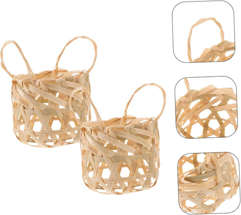 Hand-Woven Bamboo Lampshades for Floor and Table Lamps