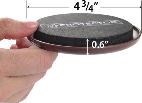 X-PROTECTOR Furniture Sliders for Carpet - 8 PCS Best Heavy Moving Pads 4 3/4" for Easy Furniture Movement