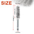 ASNOMY 5Pcs 5/8" Stainless Steel Bore Brush,Stainless Steel Bristles Wire Brush Bore Cleaning Brush Set for Power Drill Cleaning, Abrasive Wire Brush Stainless Steel Brush with 1/4" Hex Shank