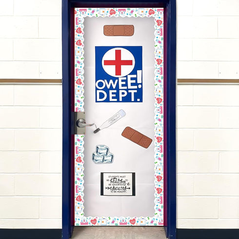MADOO CITRUS 72 Feet Nurse Healthcare Workers Bulletin Board Borders for Nurse Day Party Decoration Doctor Appreciation