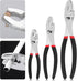 Glarks Slip Joint Pliers 6 Inch, 8 Inch, and 10 Inch, Chrome Vanadium Steel Body with Non-Slip Handle