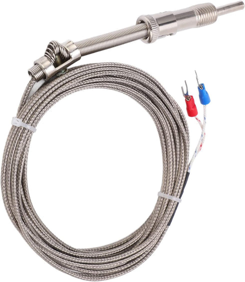 K Type Thermocouple Probe, Shielded Wire Probe for Industrial Temperature Sensing (5m)
