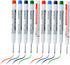 Zhhanhanw 10 Pcs 20MM Long Head Deep Hole Marker Pens,Multi channel long pointed
