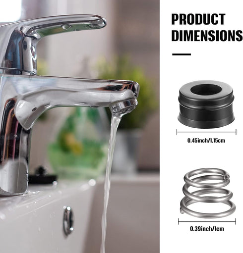 RP4993 Replacement Seats and Springs RP4993 Faucet Repair Seat Spring Kit Faucet Stem Assembly Repair Kit Compatible with Faucet Repair Kit (8 Pieces)
