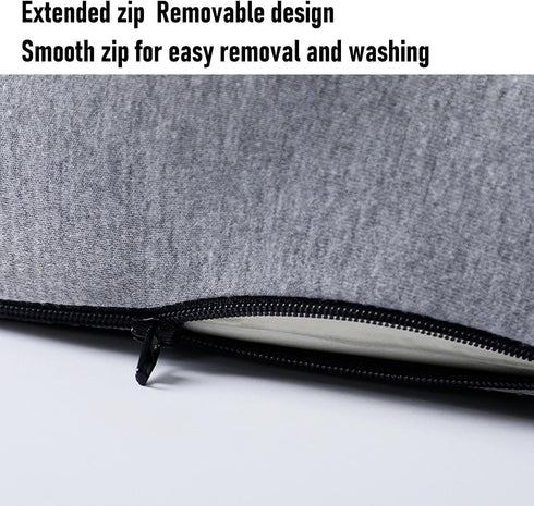 NOENNULL Lower Back Support Pillow for Office Chair, Car Seat Cushion with Detachable Memory Foam Lumbar Pad