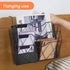 Magnetic File Holder, 3-Tier Black File Organizer for Cabinets, Mail & Magazine Holder, No-Drill Mount for Office Home
