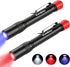 EverBrite Red Light Penlight Flashlight with 395nm UV Blacklight/White Light, Multi-Function LED Pocket Light