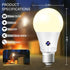 Sengled Bulbs 3000K A19 Bulb, 75 1200LM, Bulb 4 Pack Dusk to Dawn Light Outdoor, Soft White, LED Sensor Light Watt