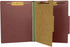 The File King Brick Red Pressboard Classification File Folder, Letter Size, Box of 10, 2” Expansion, USA Made