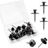 Picture Hanging Kit, Push Pins, Double Headed Thumb Tacks for Wall Hooks, 20 Pack, Black