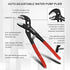 3PCS Set, Set 7 10 12Inch HAUTMEC Tongue and Groove Joint Pliers Tool Auto-Adjusting Water Pump Pliers with Storage