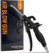 High Volume Air Blow Gun with Rubber Guard, Industrial Household Air Blower Gun for Dust Cleaning Car Detailing
