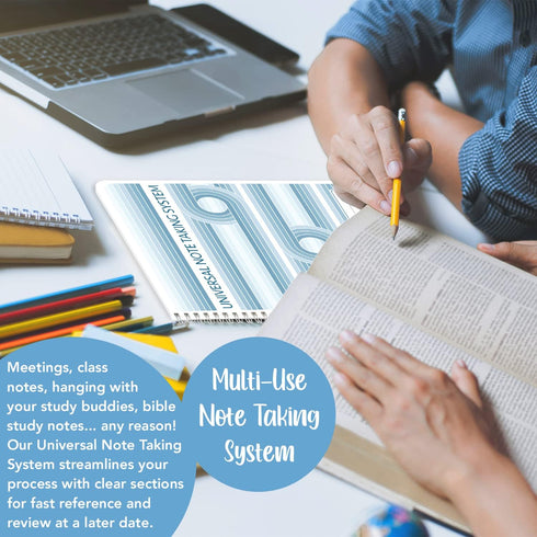 BookFactory Universal Note Taking System, 120 Pages, 6" x 9" Wire-O NoteTaking Notebook