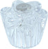 1 Piece Bathtub and Shower Petal Faucet Knob Replacement Trim Kit with 3 Piece Button Set, Clear Acrylic