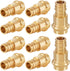 10-Pack LF Brass 1/2" PRESS X 1/2" PEX-A Expansion F1960 Coupling Adapter, Brass Press Fitting