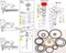 O-Ring Rebuild Kit for Paslode 3250 F16 Finish Nailer With Cylinder Seal 402725