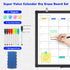 TRIPOLLO Dry Erase Calendar Whiteboard for Wall, 24" x 18" Magnetic Monthly Calendar with Black Aluminum Frame