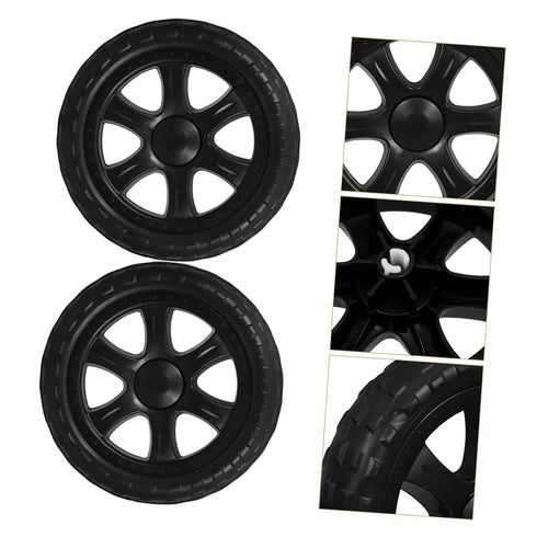 2pcs Zerodeko Heavy Duty for Utility Rolling Cart Replacement Shopping Cart Wheels Smooth Rolling Design Compatible