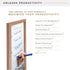 MCS 14x30 Walnut Framed Dry Erase Weekly Planner Whiteboard for Wall, Family Weekly Planner for Events