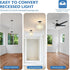 5/6" 1 Pack Jolux Instant Recessed Can Light Conversion Kit, No Tool Needed, Can to Pendant, Ceiling & Hanging Light