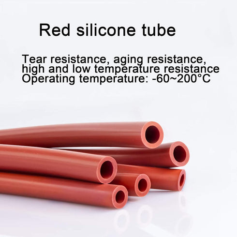 REJNHO 1m 7 10mm) Pure Silicone Hose - Flexible Gas & Water Pipe for Home Brewing and Winemaking(Length *