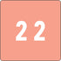Smead DCC Color-Coded Numeric Label, 2, Pink, 250 Labels per Roll (67422)