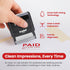 Promot Paid Stamp, Self Inking Stamp for Office, Accounts Payable, Red Ink