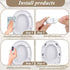 4 Pack Universal Toilet Seat Bumpers, Suitable for Bidet Kits, Toilet Seat Spacers, Compatible with Most Toilet Models