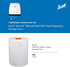 (47091), 12.65" 13.02" 7.18" 1) Scott Slimroll Manual Towel Dispensers White, for Orange Core Scott Slimroll Towels, x