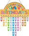 LHIUEM Crayon Birthday Bulletin Board Decorations Celebrate Birthday Chart Wood Flip Calendar(8X16)