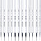 Black Gel Pen Refills, 12 Pack Retractable Gel Ink Pen Refills, Medium Point 0.7mm Tip for Journaling, School Supplies