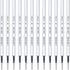 Black Gel Pen Refills, 12 Pack Retractable Gel Ink Pen Refills, Medium Point 0.7mm Tip for Journaling, School Supplies