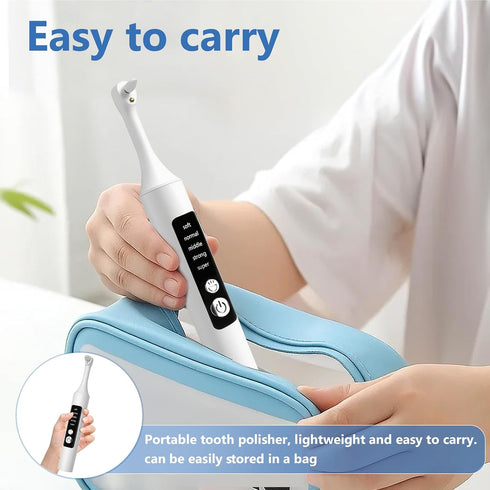 VixFonuy 6 5 Teeth Polisher Kit: Heads, Speed Modes - for Teeth Cleaning Tools, Suitable for Daily Home Use,USB