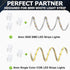 LightingWill 10 PCS 2Pin 8mm Strip to Strip Connector, Transparent Solderless for COB/SMD 2835 3528 LED Strips